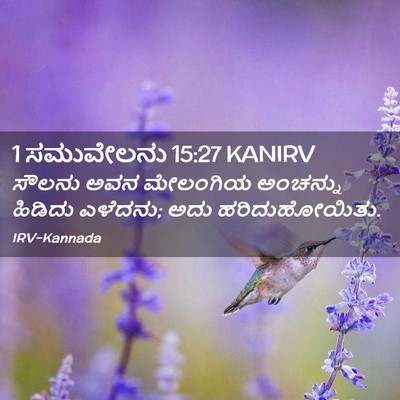 Picture 02 - 1 ಸಮುವೇಲನು 15:27 KANIRV - ಸೌಲನು ಅವನ ಮೇಲಂಗಿಯ - Bible Verse Picture