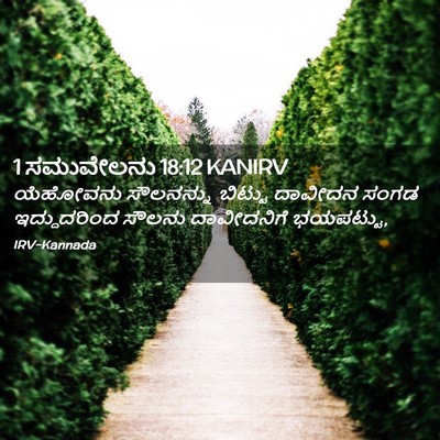 Picture 02 - 1 ಸಮುವೇಲನು 18:12 KANIRV - ಯೆಹೋವನು ಸೌಲನನ್ನು - Bible Verse Picture