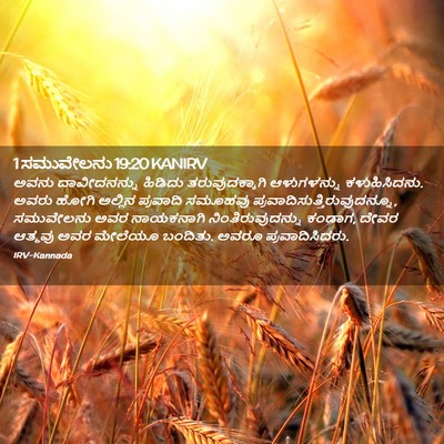 Picture 02 - 1 ಸಮುವೇಲನು 19:20 KANIRV - ಅವನು ದಾವೀದನನ್ನು - Bible Verse Picture