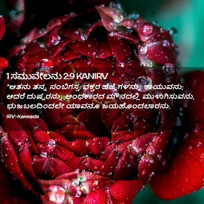 Picture 02 - 1 ಸಮುವೇಲನು 2:9 KANIRV - “ಆತನು ತನ್ನ - Bible Verse Picture