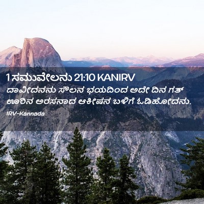 Picture 02 - 1 ಸಮುವೇಲನು 21:10 KANIRV - ದಾವೀದನನು ಸೌಲನ - Bible Verse Picture