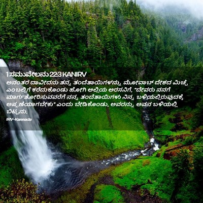Picture 02 - 1 ಸಮುವೇಲನು 22:3 KANIRV - ಅನಂತರ ದಾವೀದನು - Bible Verse Picture