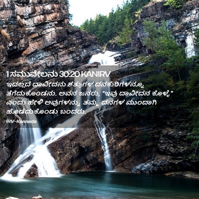 Picture 02 - 1 ಸಮುವೇಲನು 30:20 KANIRV - ಇದಲ್ಲದೆ ದಾವೀದನು - Bible Verse Picture