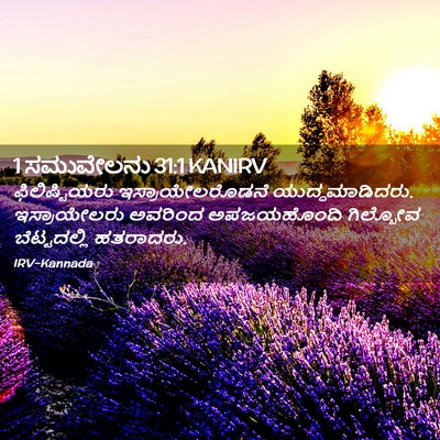 Picture 02 - 1 ಸಮುವೇಲನು 31:1 KANIRV - ಫಿಲಿಷ್ಟಿಯರು - Bible Verse Picture