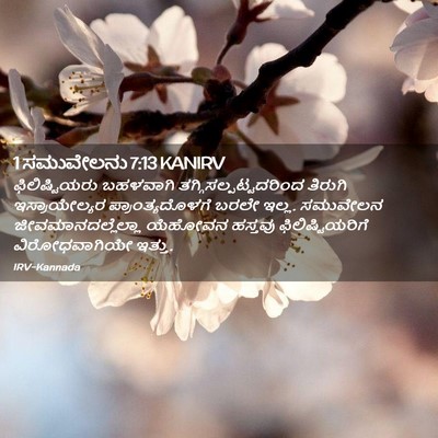 Picture 02 - 1 ಸಮುವೇಲನು 7:13 KANIRV - ಫಿಲಿಷ್ಟಿಯರು - Bible Verse Picture