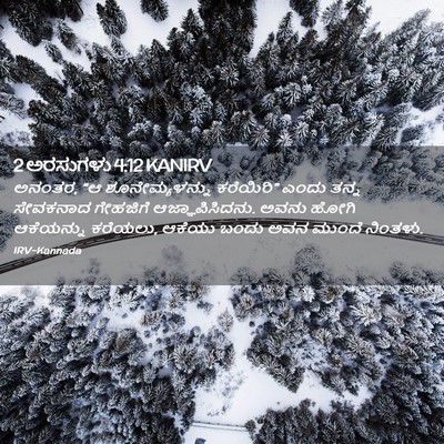 Picture 02 - 2 ಅರಸುಗಳು 4:12 KANIRV - ಅನಂತರ, “ಆ - Bible Verse Picture