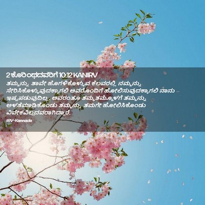 Picture 02 - 2 ಕೊರಿಂಥದವರಿಗೆ 10:12 KANIRV - ತಮ್ಮನ್ನು ತಾವೇ - Bible Verse Picture