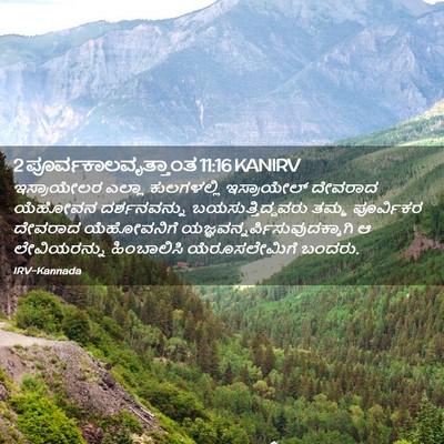 Picture 02 - 2 ಪೂರ್ವಕಾಲವೃತ್ತಾಂತ 11:16 KANIRV - ಇಸ್ರಾಯೇಲರ ಎಲ್ಲಾ - Bible Verse Picture