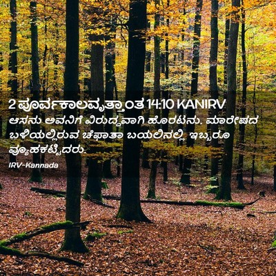 Picture 02 - 2 ಪೂರ್ವಕಾಲವೃತ್ತಾಂತ 14:10 KANIRV - ಆಸನು ಅವನಿಗೆ - Bible Verse Picture