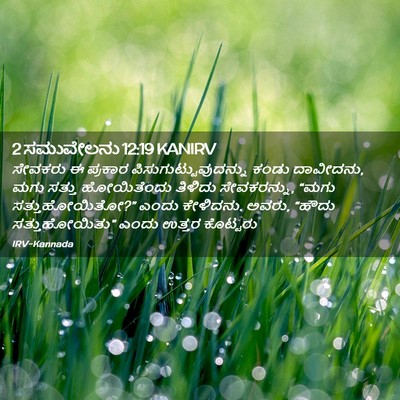 Picture 02 - 2 ಸಮುವೇಲನು 12:19 KANIRV - ಸೇವಕರು ಈ ಪ್ರಕಾರ - Bible Verse Picture