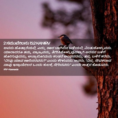 Picture 02 - 2 ಸಮುವೇಲನು 15:2 KANIRV - ಅವನು - Bible Verse Picture
