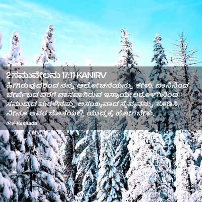 Picture 02 - 2 ಸಮುವೇಲನು 17:11 KANIRV - ಹೀಗಿರುವುದರಿಂದ - Bible Verse Picture