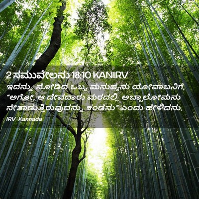 Picture 02 - 2 ಸಮುವೇಲನು 18:10 KANIRV - ಇದನ್ನು ನೋಡಿದ ಒಬ್ಬ - Bible Verse Picture