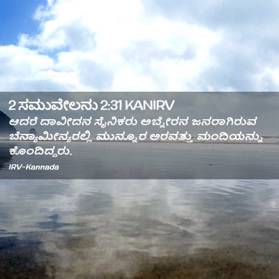 Picture 02 - 2 ಸಮುವೇಲನು 2:31 KANIRV - ಆದರೆ ದಾವೀದನ - Bible Verse Picture