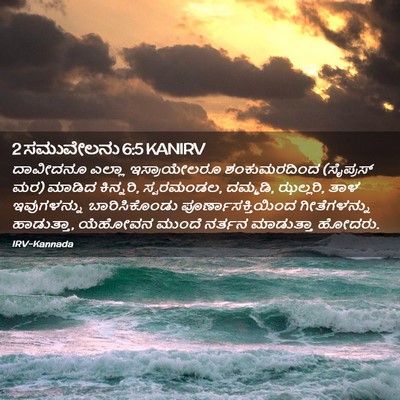Picture 02 - 2 ಸಮುವೇಲನು 6:5 KANIRV - ದಾವೀದನೂ ಎಲ್ಲಾ - Bible Verse Picture