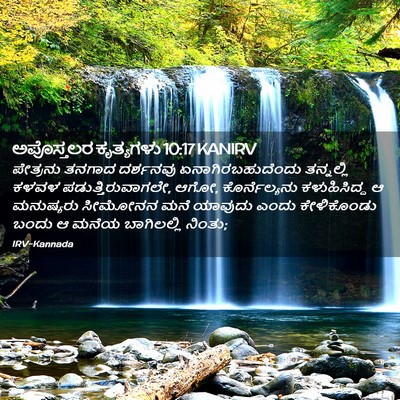 Picture 02 - ಅಪೊಸ್ತಲರ ಕೃತ್ಯಗಳು 10:17 KANIRV - ಪೇತ್ರನು ತನಗಾದ - Bible Verse Picture
