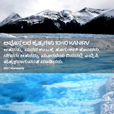 Picture 02 - ಅಪೊಸ್ತಲರ ಕೃತ್ಯಗಳು 10:40 KANIRV - ಆತನನ್ನು ಮರದ - Bible Verse Picture