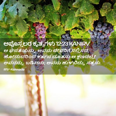 Picture 02 - ಅಪೊಸ್ತಲರ ಕೃತ್ಯಗಳು 12:23 KANIRV - ಆ ಘನತೆಯನ್ನು ಅವನು - Bible Verse Picture
