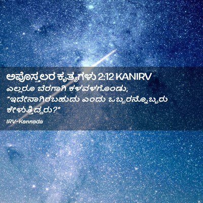 Picture 02 - ಅಪೊಸ್ತಲರ ಕೃತ್ಯಗಳು 2:12 KANIRV - ಎಲ್ಲರೂ ಬೆರಗಾಗಿ - Bible Verse Picture