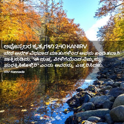 Picture 02 - ಅಪೊಸ್ತಲರ ಕೃತ್ಯಗಳು 2:40 KANIRV - ಬೇರೆ ಅನೇಕ ವಿಧವಾದ - Bible Verse Picture