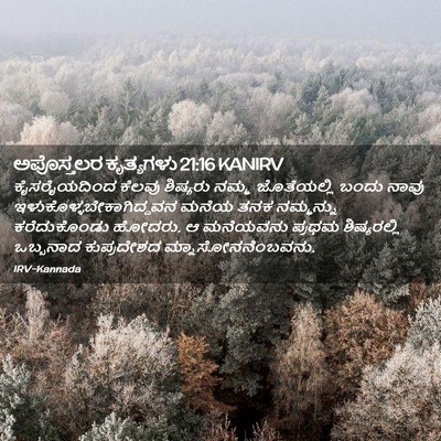 Picture 02 - ಅಪೊಸ್ತಲರ ಕೃತ್ಯಗಳು 21:16 KANIRV - ಕೈಸರೈಯದಿಂದ ಕೆಲವು - Bible Verse Picture