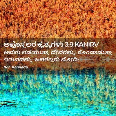 Picture 02 - ಅಪೊಸ್ತಲರ ಕೃತ್ಯಗಳು 3:9 KANIRV - ಅವನು ನಡೆಯುತ್ತಾ - Bible Verse Picture