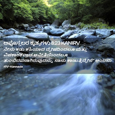 Picture 02 - ಅಪೊಸ್ತಲರ ಕೃತ್ಯಗಳು 8:23 KANIRV - ನೀನು ಕಡು ಕಹಿಯಾದ - Bible Verse Picture