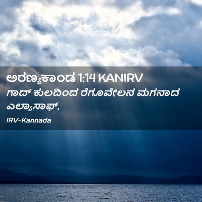 Picture 02 - ಅರಣ್ಯಕಾಂಡ 1:14 KANIRV - ಗಾದ್ ಕುಲದಿಂದ - Bible Verse Picture