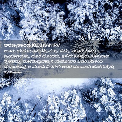 Picture 02 - ಅರಣ್ಯಕಾಂಡ 10:33 KANIRV - ಅವರು ಯೆಹೋವನ - Bible Verse Picture