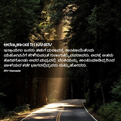 Picture 02 - ಅರಣ್ಯಕಾಂಡ 11:1 KANIRV - ಇಸ್ರಾಯೇಲ ಜನರು - Bible Verse Picture