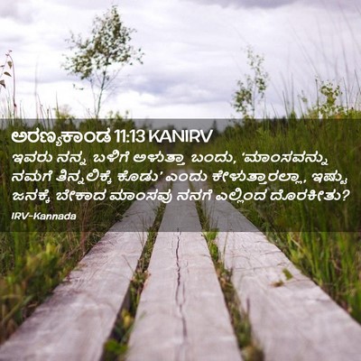 Picture 02 - ಅರಣ್ಯಕಾಂಡ 11:13 KANIRV - ಇವರು ನನ್ನ ಬಳಿಗೆ - Bible Verse Picture