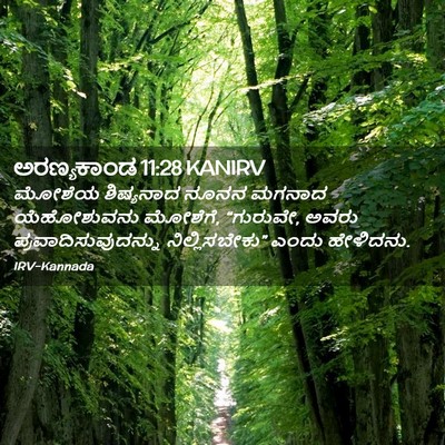 Picture 02 - ಅರಣ್ಯಕಾಂಡ 11:28 KANIRV - ಮೋಶೆಯ ಶಿಷ್ಯನಾದ - Bible Verse Picture