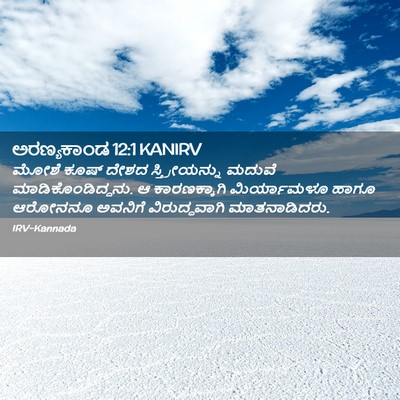 Picture 02 - ಅರಣ್ಯಕಾಂಡ 12:1 KANIRV - ಮೋಶೆ ಕೂಷ್ ದೇಶದ - Bible Verse Picture