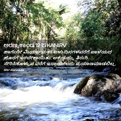 Picture 02 - ಅರಣ್ಯಕಾಂಡ 12:15 KANIRV - ಹಾಗೆಯೇ ಮಿರ್ಯಾಮಳು - Bible Verse Picture