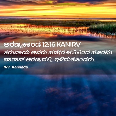 Picture 02 - ಅರಣ್ಯಕಾಂಡ 12:16 KANIRV - ತರುವಾಯ ಅವರು - Bible Verse Picture