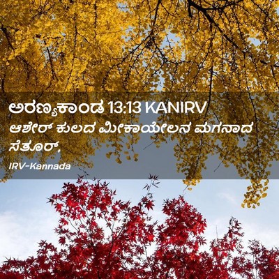 Picture 02 - ಅರಣ್ಯಕಾಂಡ 13:13 KANIRV - ಆಶೇರ್ ಕುಲದ - Bible Verse Picture
