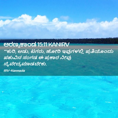 Picture 02 - ಅರಣ್ಯಕಾಂಡ 15:11 KANIRV - “‘ಕುರಿ, ಆಡು, ಟಗರು, - Bible Verse Picture