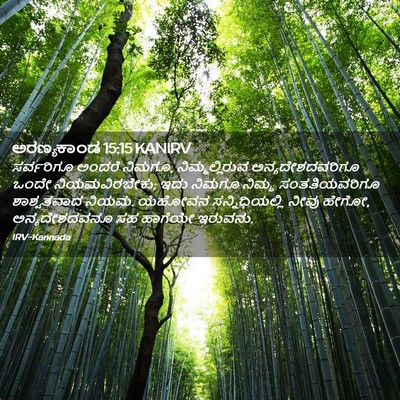 Picture 02 - ಅರಣ್ಯಕಾಂಡ 15:15 KANIRV - ಸರ್ವರಿಗೂ ಅಂದರೆ - Bible Verse Picture