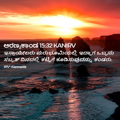 Picture 02 - ಅರಣ್ಯಕಾಂಡ 15:32 KANIRV - ಇಸ್ರಾಯೇಲರು - Bible Verse Picture