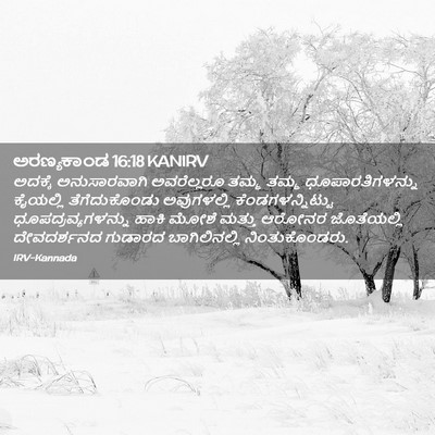 Picture 02 - ಅರಣ್ಯಕಾಂಡ 16:18 KANIRV - ಅದಕ್ಕೆ ಅನುಸಾರವಾಗಿ - Bible Verse Picture