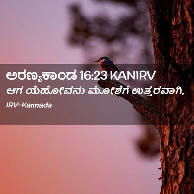 Picture 02 - ಅರಣ್ಯಕಾಂಡ 16:23 KANIRV - ಆಗ ಯೆಹೋವನು ಮೋಶೆಗೆ - Bible Verse Picture