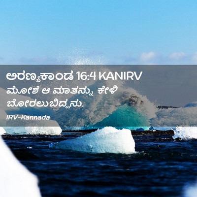 Picture 02 - ಅರಣ್ಯಕಾಂಡ 16:4 KANIRV - ಮೋಶೆ ಆ ಮಾತನ್ನು - Bible Verse Picture