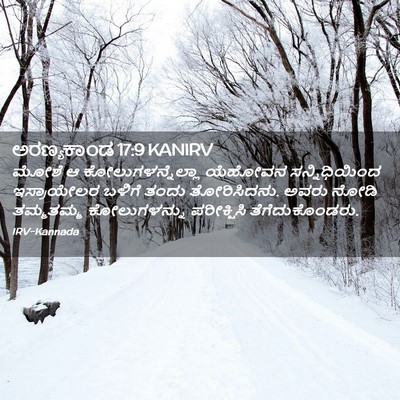 Picture 02 - ಅರಣ್ಯಕಾಂಡ 17:9 KANIRV - ಮೋಶೆ ಆ - Bible Verse Picture