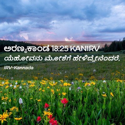 Picture 02 - ಅರಣ್ಯಕಾಂಡ 18:25 KANIRV - ಯೆಹೋವನು ಮೋಶೆಗೆ - Bible Verse Picture