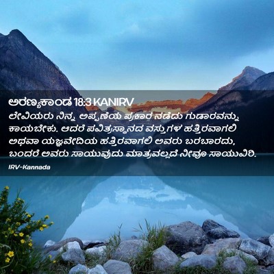 Picture 02 - ಅರಣ್ಯಕಾಂಡ 18:3 KANIRV - ಲೇವಿಯರು ನಿನ್ನ - Bible Verse Picture