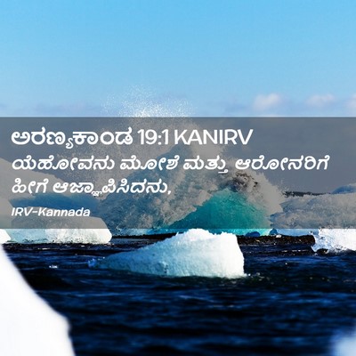Picture 02 - ಅರಣ್ಯಕಾಂಡ 19:1 KANIRV - ಯೆಹೋವನು ಮೋಶೆ - Bible Verse Picture