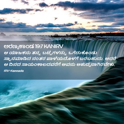 Picture 02 - ಅರಣ್ಯಕಾಂಡ 19:7 KANIRV - ಆ ಯಾಜಕನು ತನ್ನ - Bible Verse Picture
