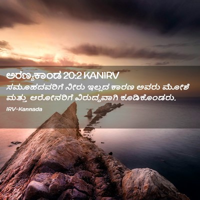 Picture 02 - ಅರಣ್ಯಕಾಂಡ 20:2 KANIRV - ಸಮೂಹದವರಿಗೆ ನೀರು - Bible Verse Picture