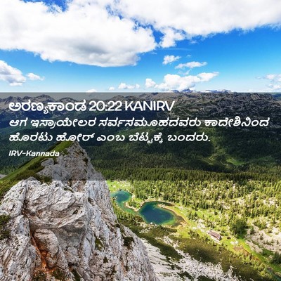 Picture 02 - ಅರಣ್ಯಕಾಂಡ 20:22 KANIRV - ಆಗ ಇಸ್ರಾಯೇಲರ - Bible Verse Picture
