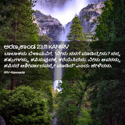 Picture 02 - ಅರಣ್ಯಕಾಂಡ 23:11 KANIRV - ಬಾಲಾಕನು - Bible Verse Picture